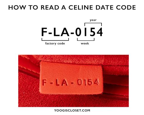 celine edge bag serial number|celine bag date code.